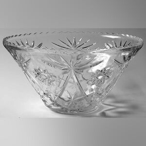 Vintage Anchor Hocking Early American Prescut (EAPC) Star of David Punch Bowl